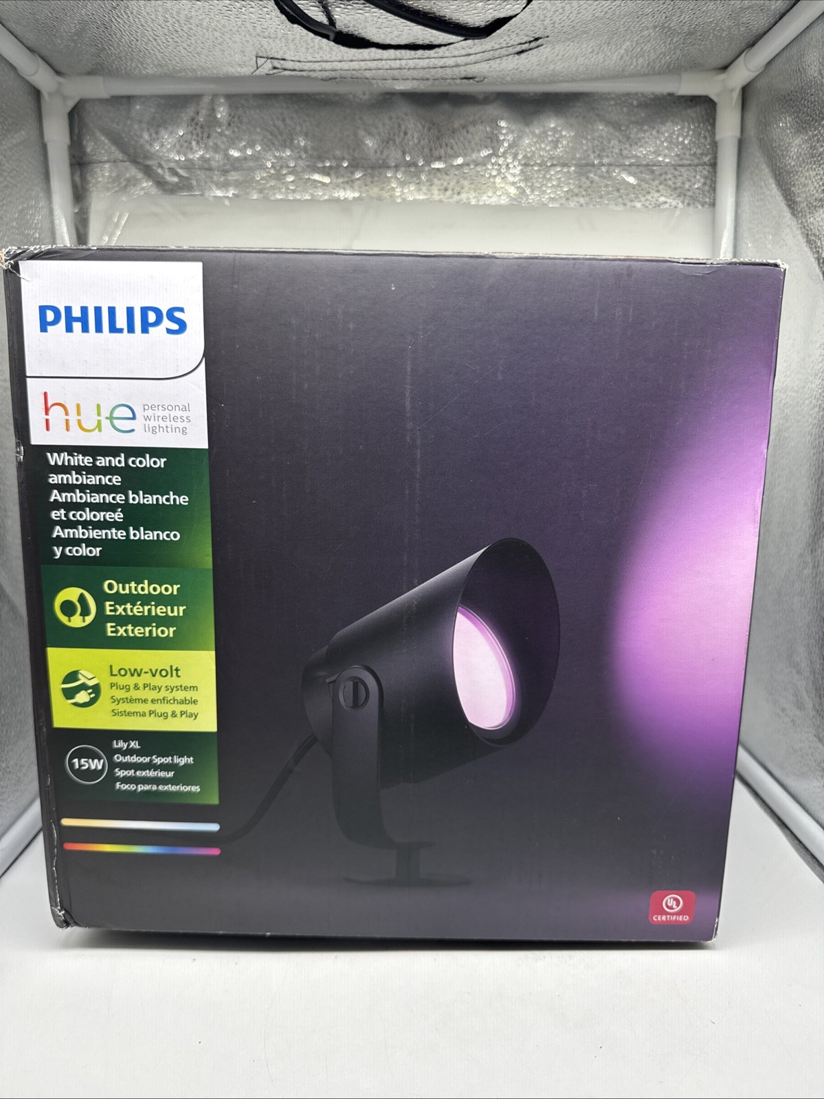 Philips Hue Lily XL Outdoor Smart Spot Light Color Changing LED Light 1746230V7