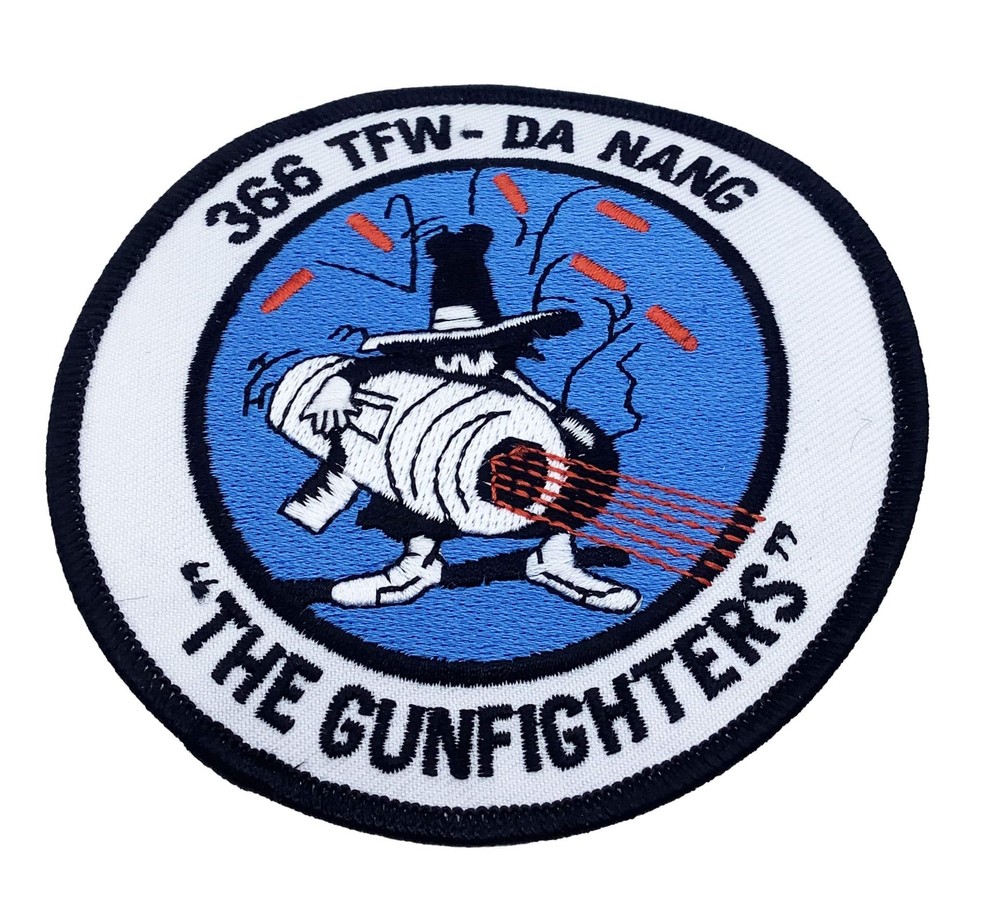 366th TFW Da Nang Patch - With Hook and Loop, 3.5"