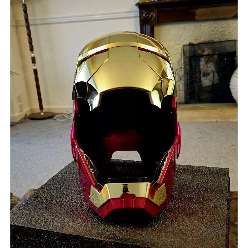 Autoking Iron Man MK5 Gold Electronic Helmet Mask with Voice Activation