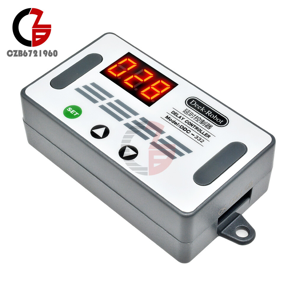3 Button 3 Digit Digital Tube DDC-332 DC 12V Digital LED Delay Controller+Buzzer