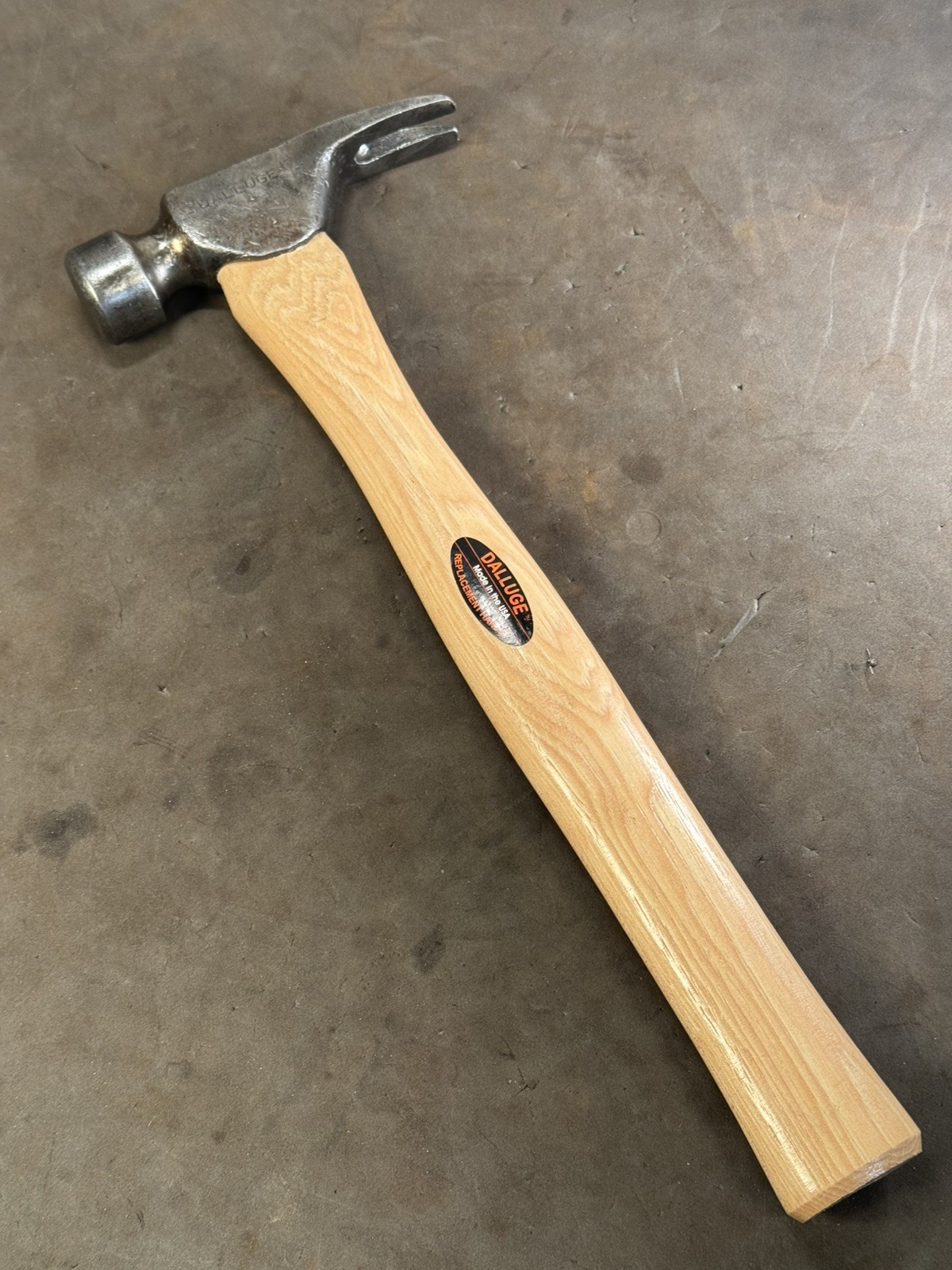 Dalluge 12 oz Smooth Face Trimster Hammer California Framer Hickory Handle VTG