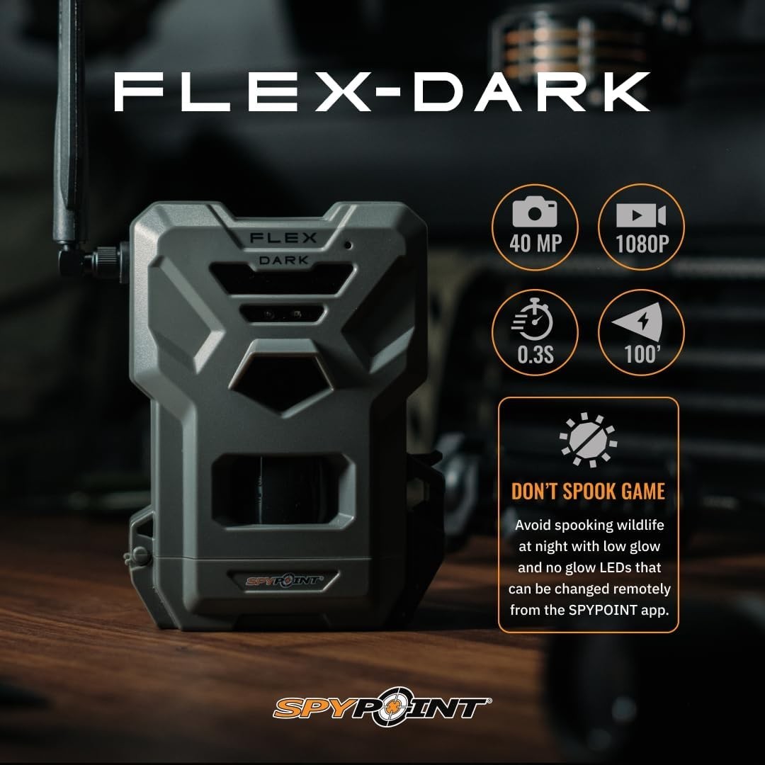 SPYPOINT Flex-Dark Cellular Trail Camera Twin Pack | 40MP No-Glow