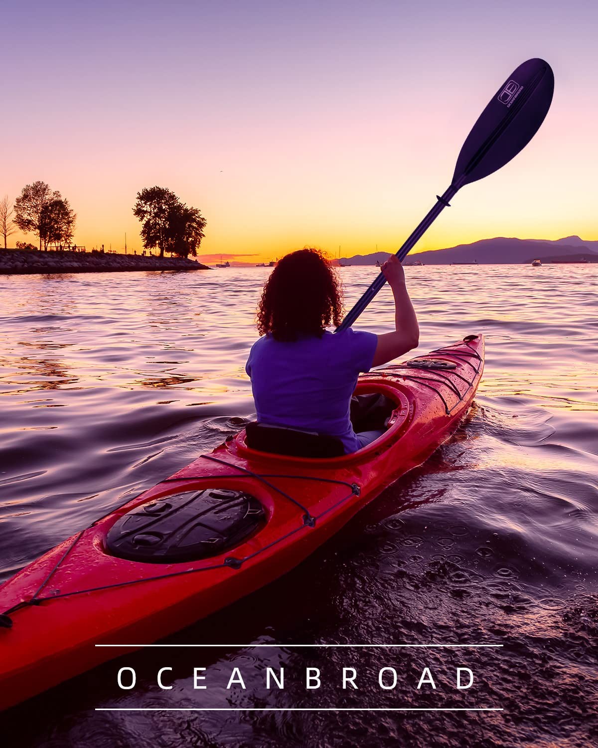 Adjustable Carbon Fiber Kayak Paddle 86in-94in with Leash Black