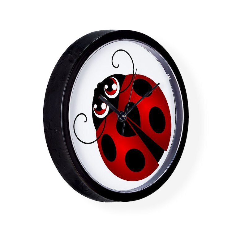 CafePress Ladybug 10" Wall Clock (1519370232)