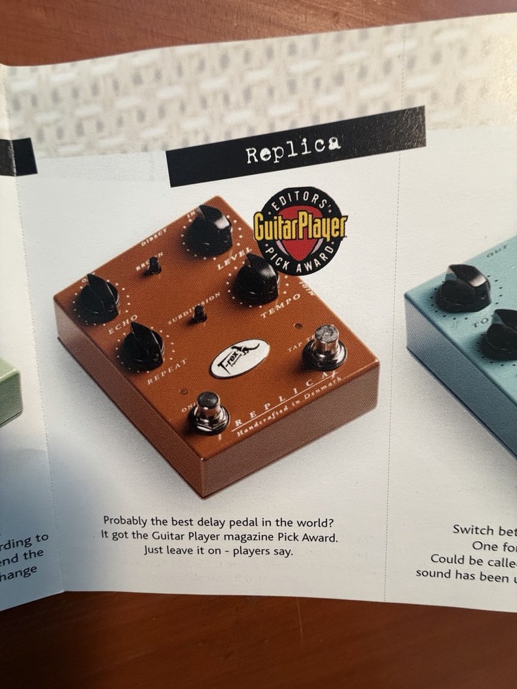 T. Rex Engineering Replica Echo Delay Effects Pedal Free USA Ship
