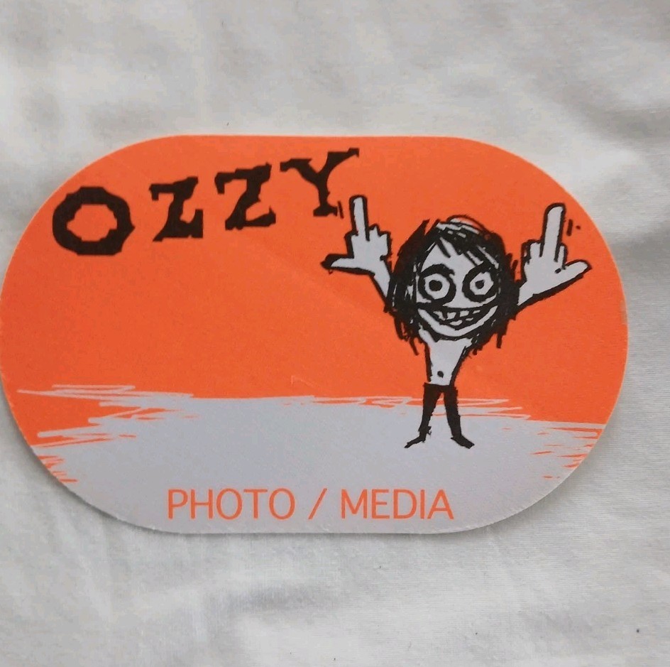 Ozzy Osbourne Photo/ Media    Pass 1996 Classic Rare Original Perri