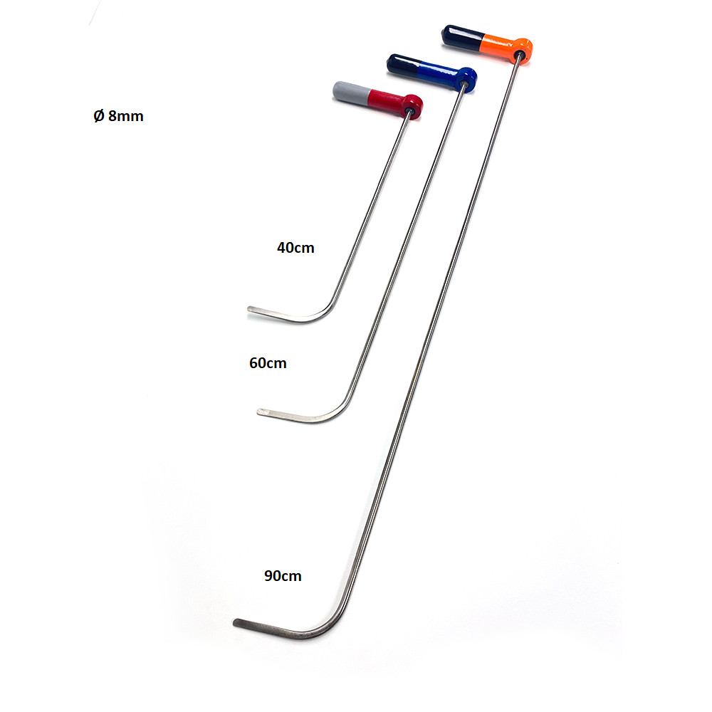 Paintless Dent Repair Tools 3 Pieces Adjustable Handle Rod Set