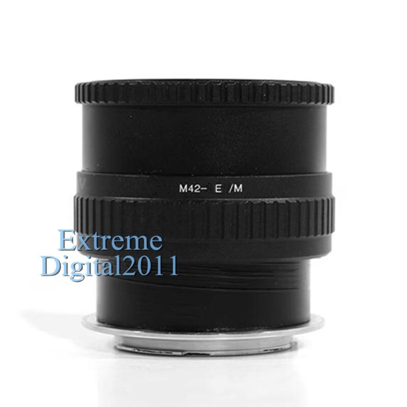 M42-E/M Macro Adjustable Focus Helicoid Macro Tube Adapter for Sony E NEX Camera