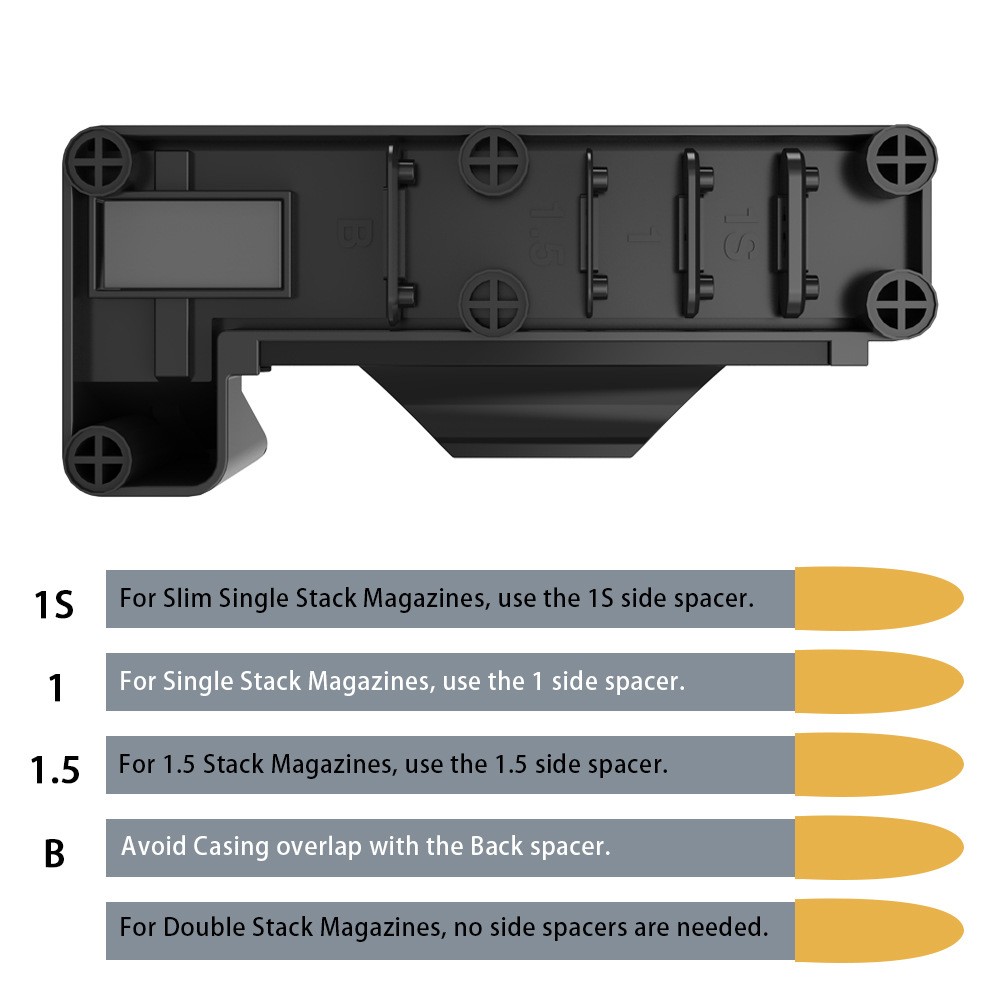 9mm Ramp Compression Auxiliary Quick Bullet Loading Auxiliary