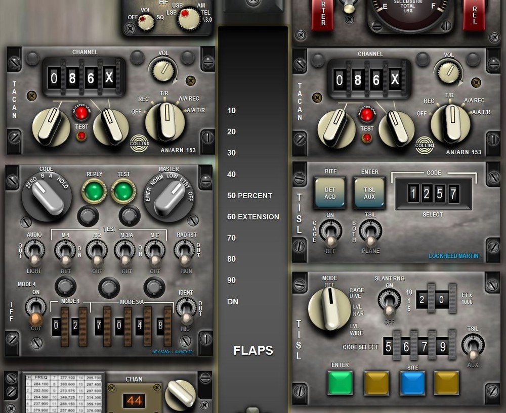 C130 HERCULES COCKPIT instrument panel CDkit