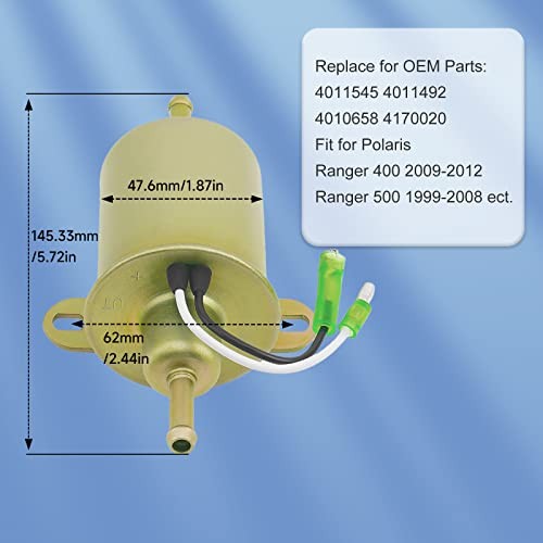 Electric Fuel Pump E11005 Replacement For POLARIS RANGER 400 500 Replace