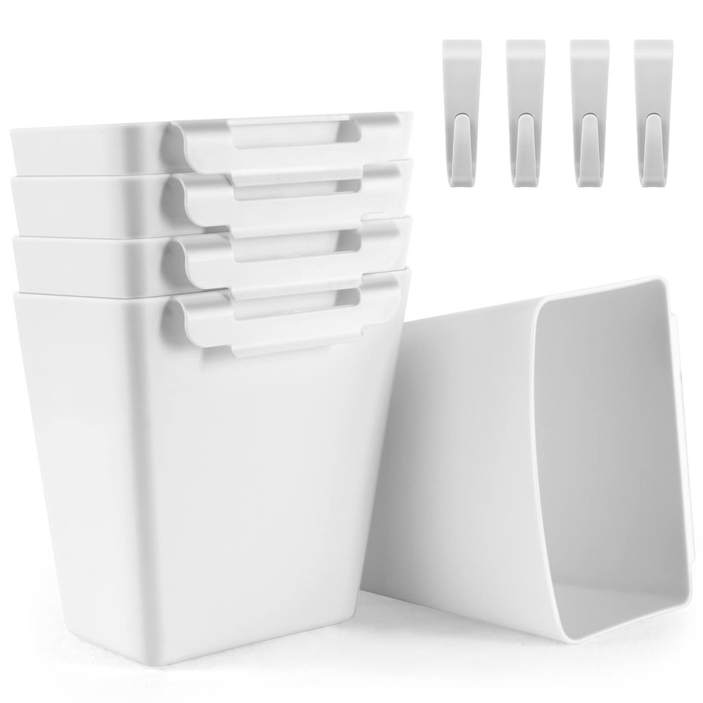5 Pack Hanging Cup Holders Multipurpose Rolling Cart Accessories Utility