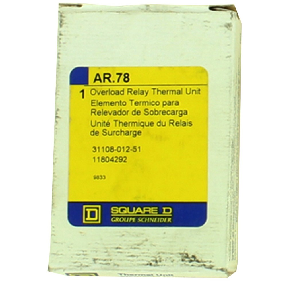SQUARE D AR.78 Overload Relay Thermal Unit