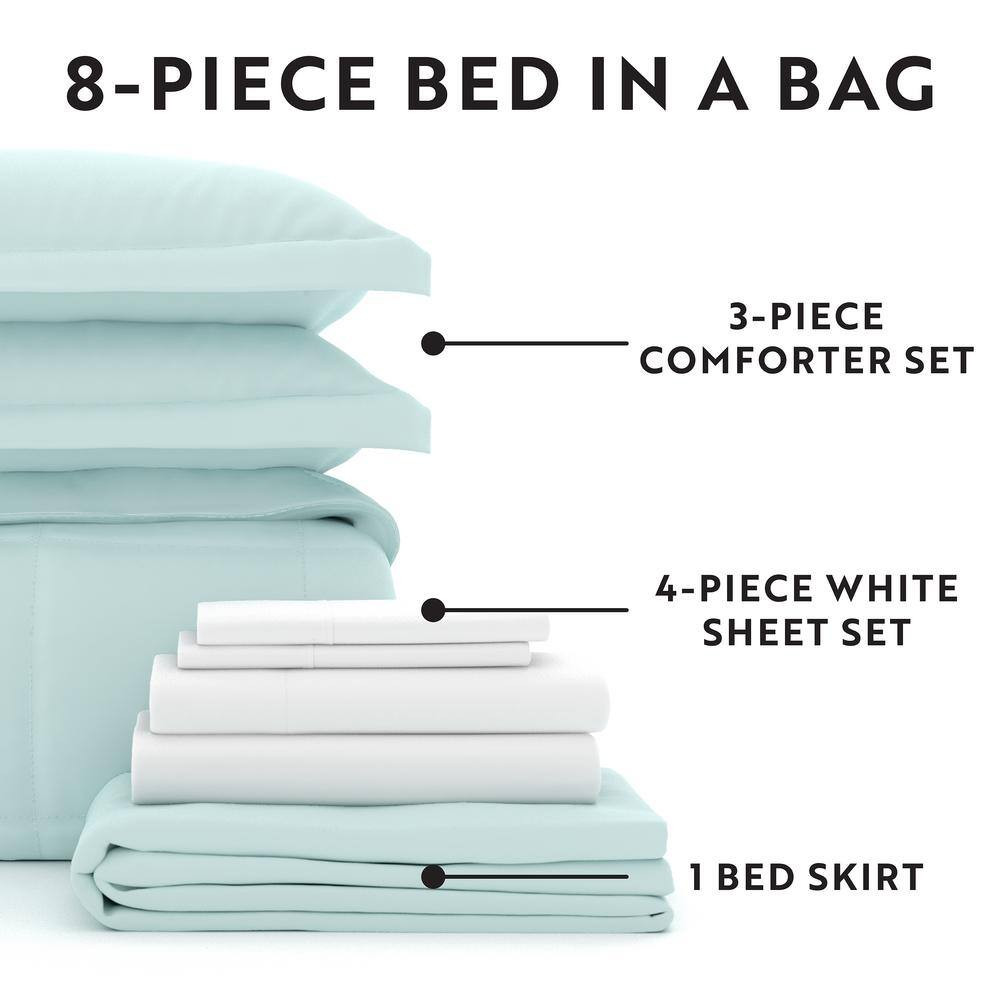 Performance 8-Piece Navy California King Comforter Set
