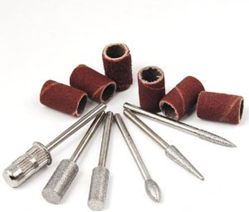 6pc Nail Drill Bits for Machine Replacement 3/32" Shank Size Acrylic Art