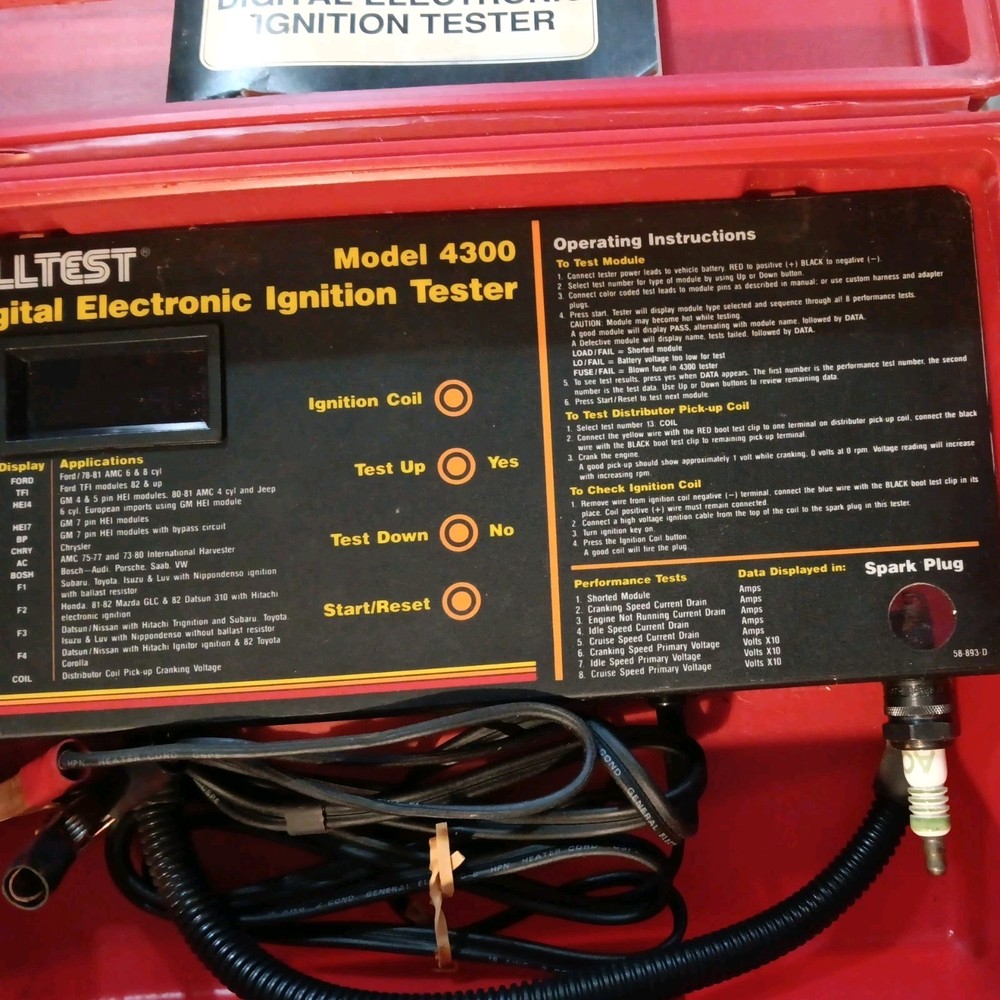 Alltest Model 4300 Digital Electronic Ignition Module Tester Used