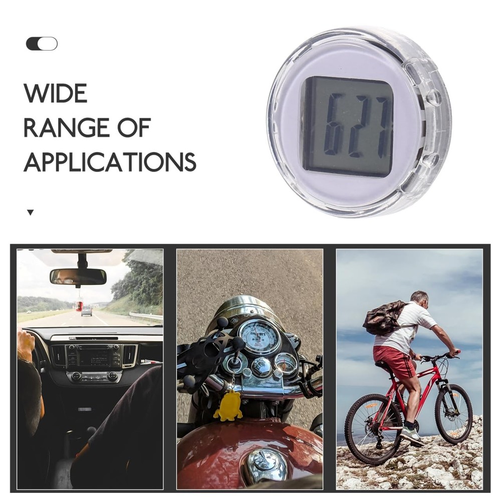 Timer Clock Mini Motorcycle Clocks, 3pcs On Motorcycle, Shockproof Stick- on ...