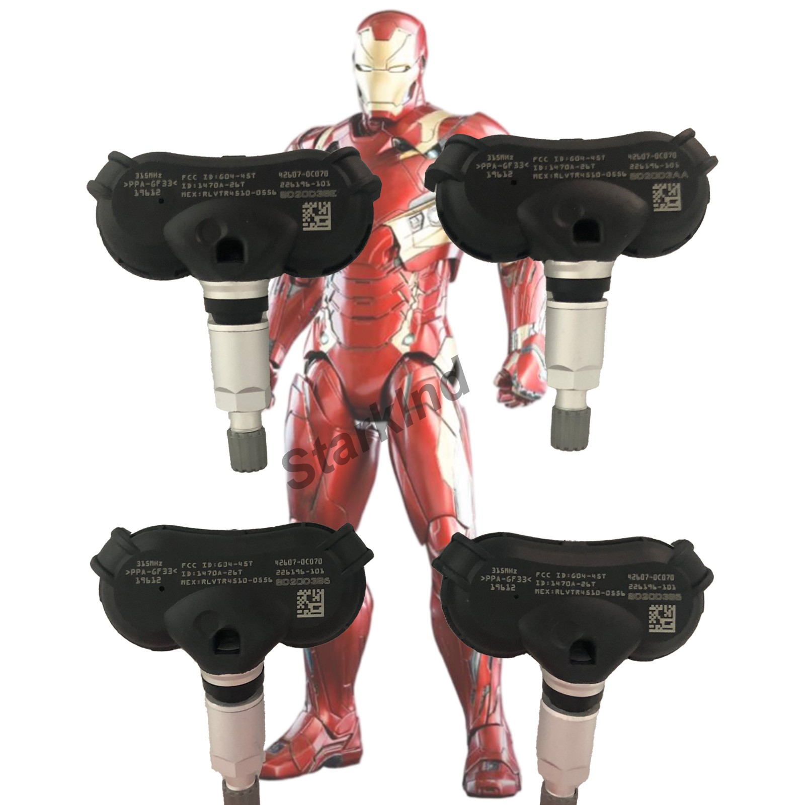 4PCS OEM 42607-0C070 TPMS Tire Pressure Sensors For Toyota Sienna Tundra Sequoia