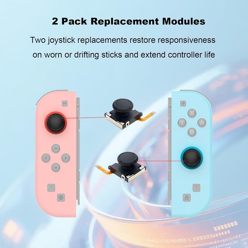 2PCS Hall Effect Joysticks No Drift Analog For Nintendo Switch/OLED/LITE Joy-Con