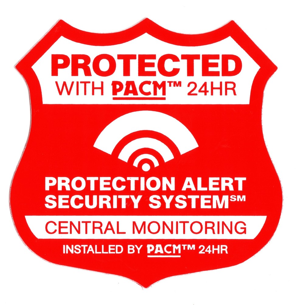 Security Decal Pack 6 Security Camera Decals 3 Alarm System Stickers 3" Outdoor