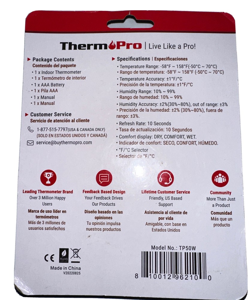 ThermPro Incubator/Brooder Grow Room Cultivator Thermometer & Hygrometer