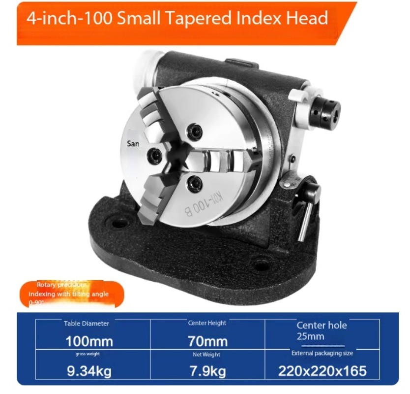 Divider Head Vertical/Horizontal Universal Indexing Plate High Precision