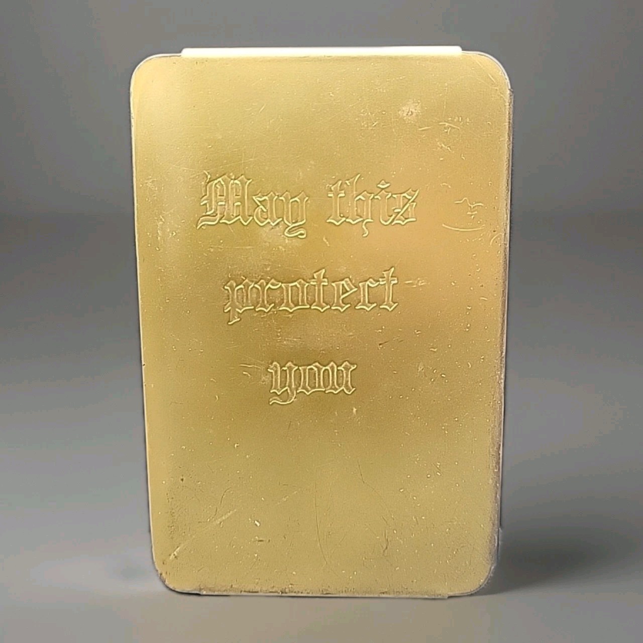 WWII Bible - Metal cover - May This Protect You