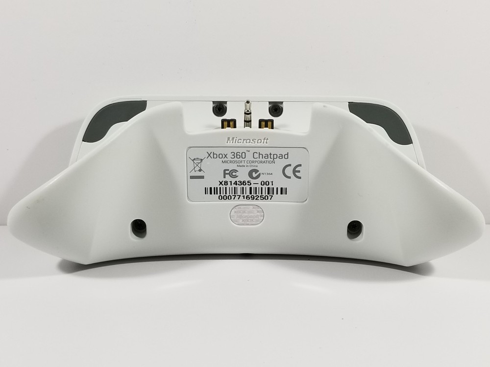 ¤ Official White Chat Pad Controller Keyboard Wired Microsoft Xbox 360 OEM Work*