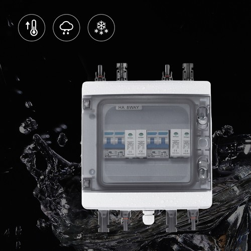 2 Strings Solar Disconnect Combiner Box For Solar Panel Switch Circuit Breaker