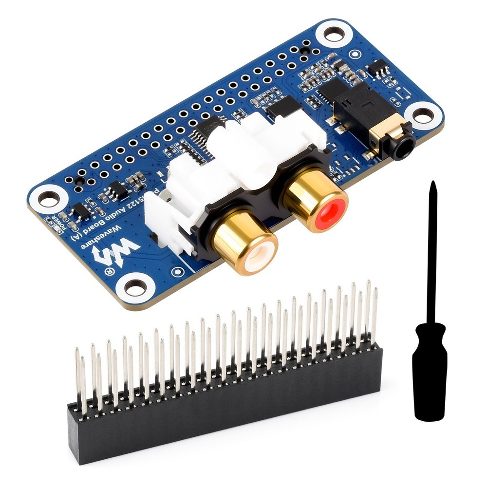 Waveshare PCM5122 HIFI I2S DAC Audio Board For Raspberry Pi Based On 40PIN GPIO