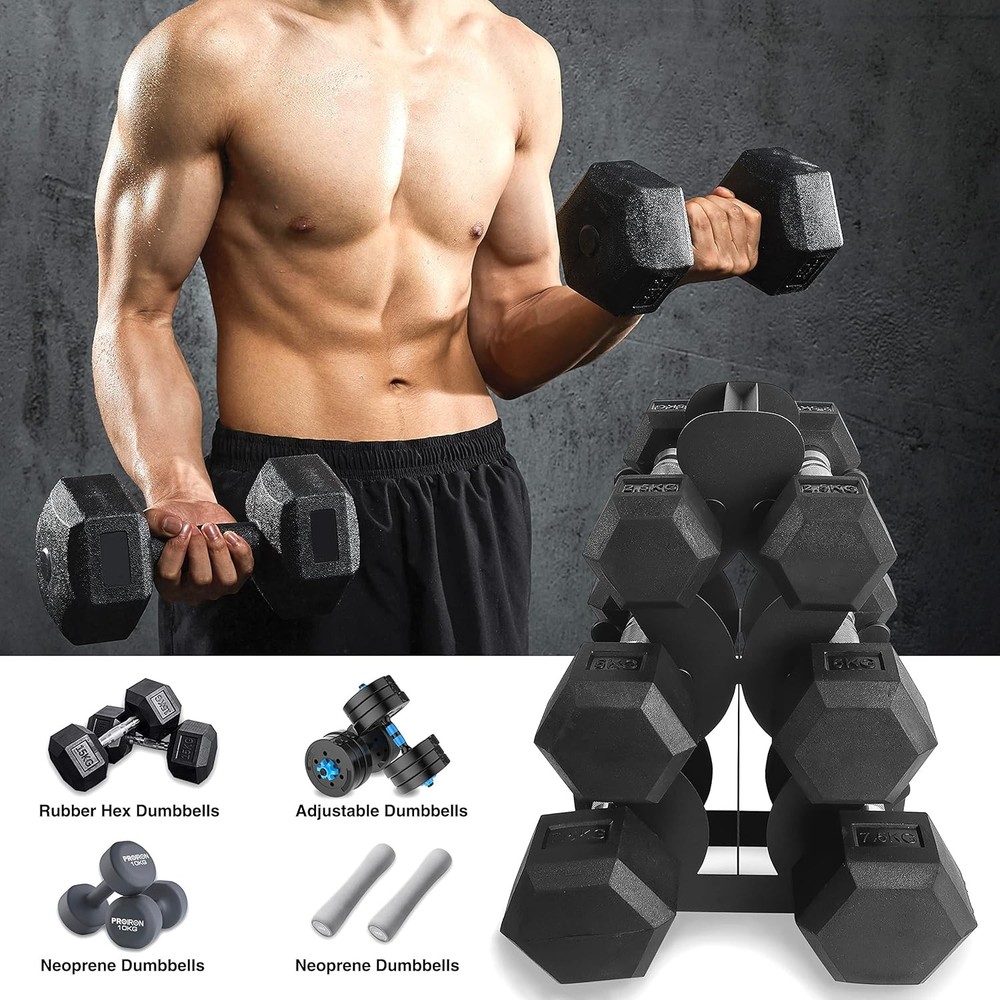 Dumbbell Rack Stand Only, No Install Needed Compact Design with Protective Edge