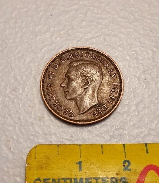1950 Great Britain Farthing Coin