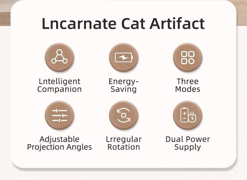 Automatic Cat Toy, LED Laser Cat Game