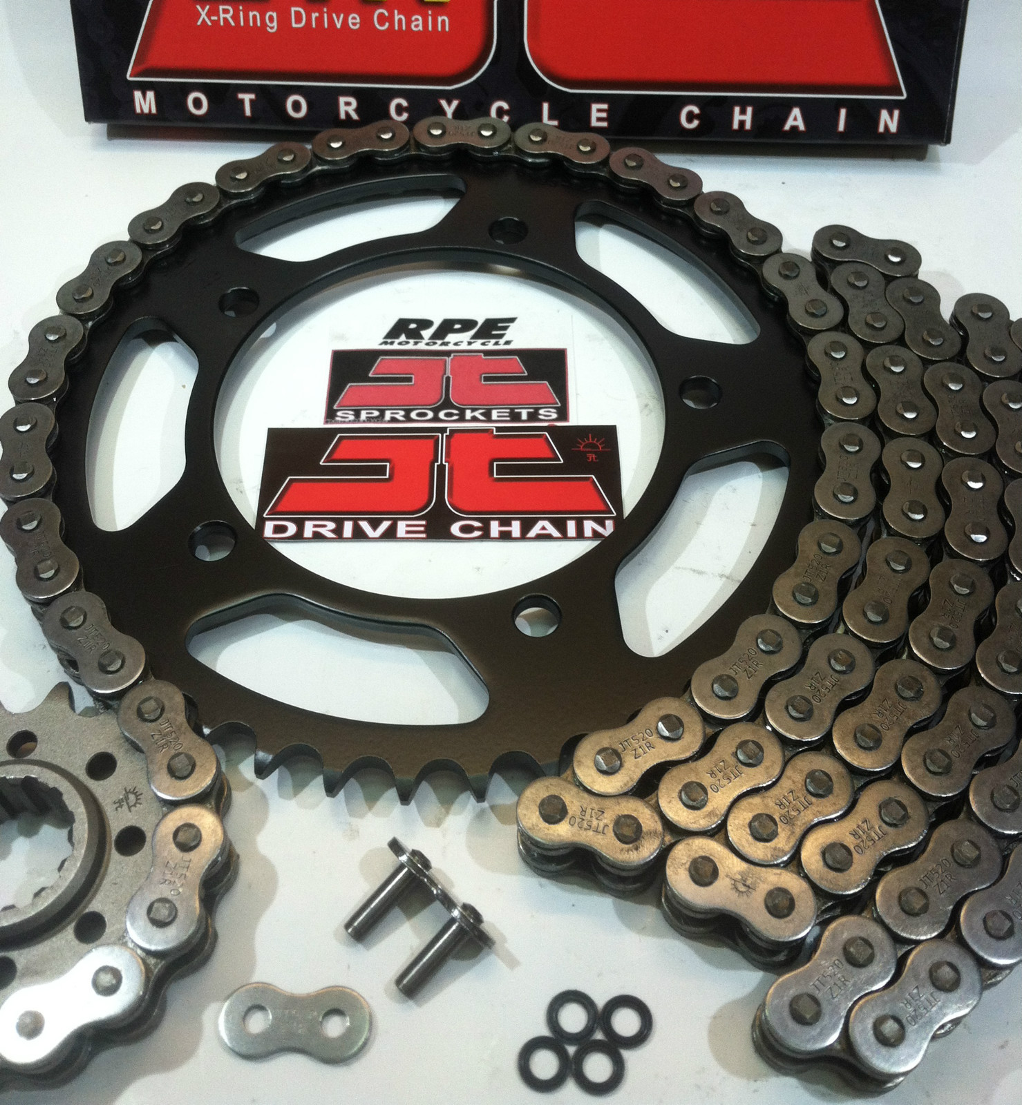 2007-2018 Kawasaki Ninja ZX6R ZX-6R JT 520 X1R3 OEM Chain and Sprockets Kit