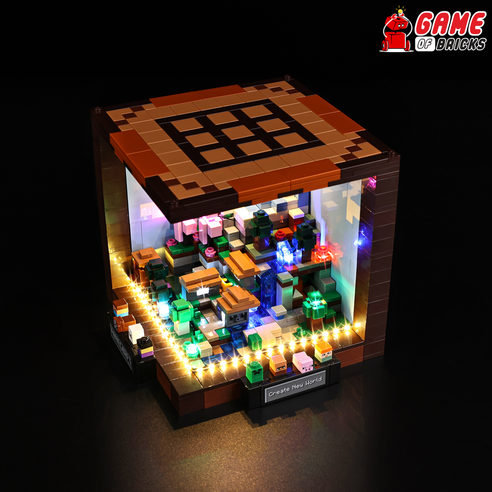 LED Light Kit for The Crafting Table - Compatible with LEGO® 21265 Set