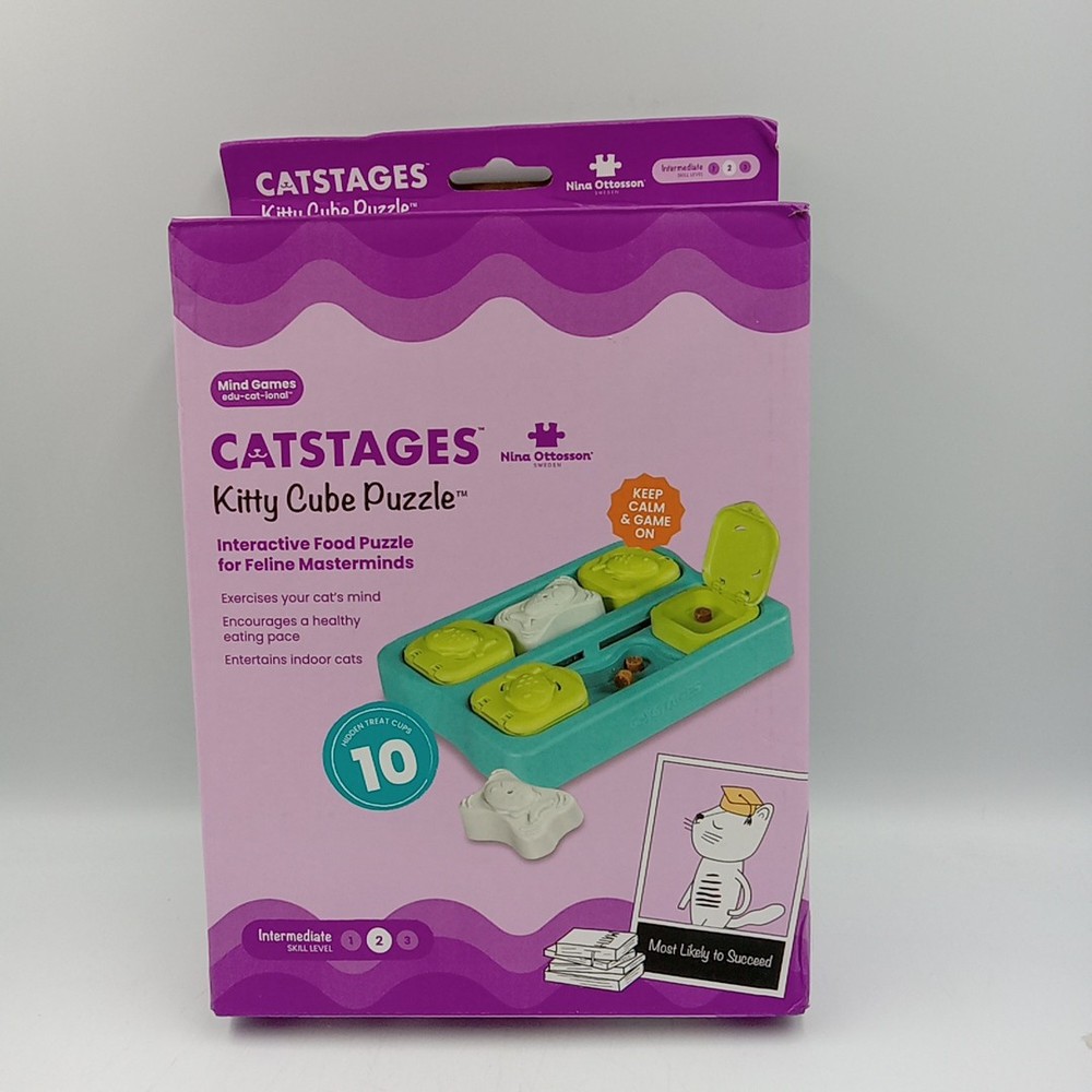 Kitty Cube Interactive Cat Treat Puzzle, Blue..... ....................127
