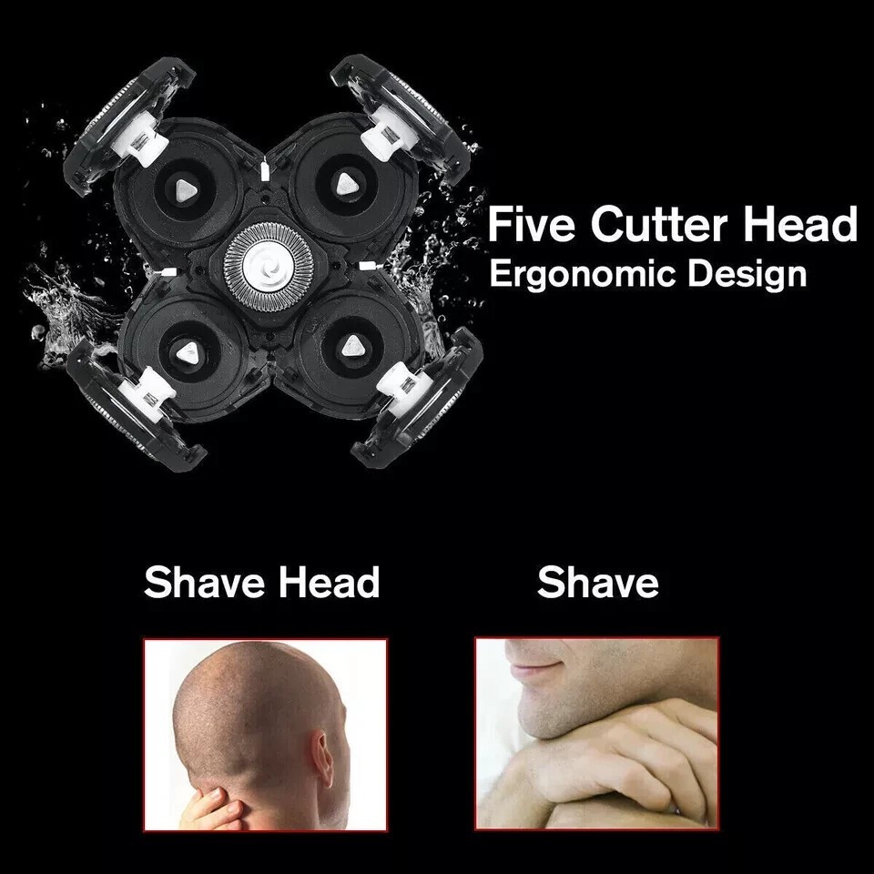 2PCS 5 - Blade Floating Replacement Shaver Head for Electric Razor, Blad Head