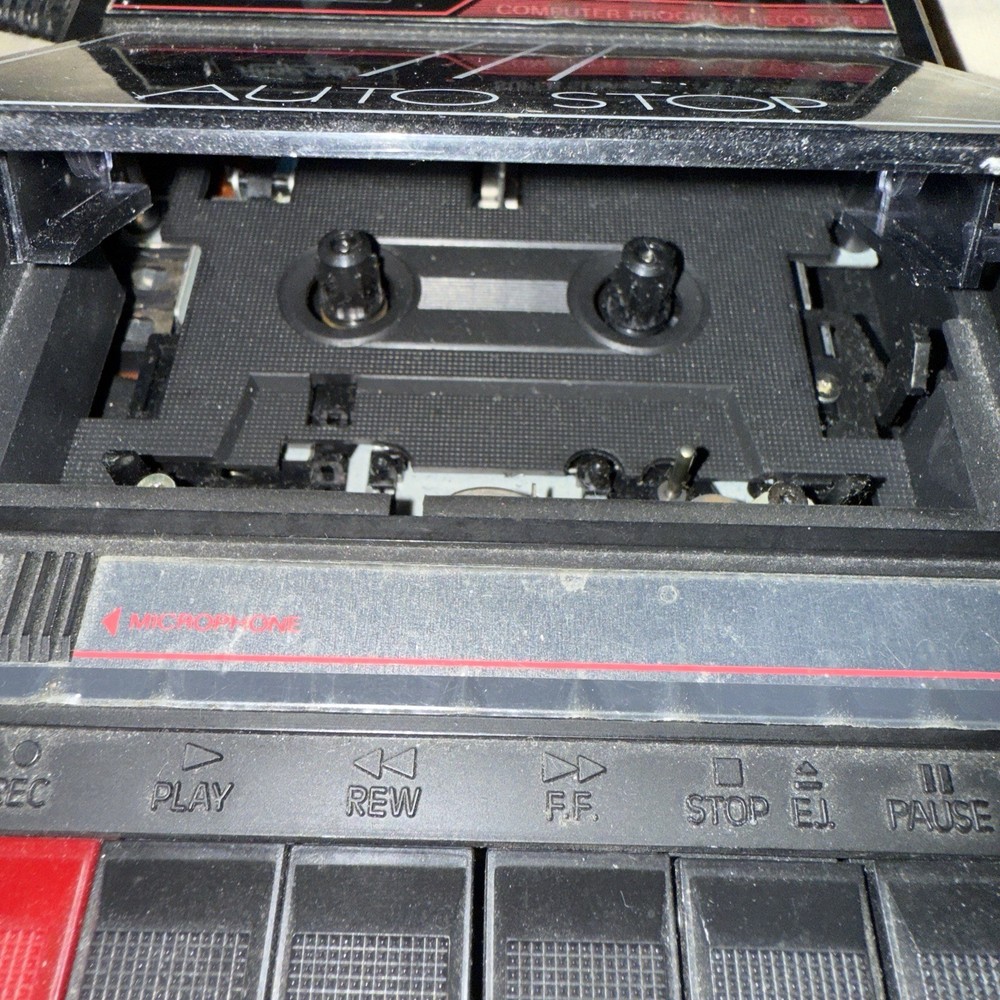 Computer Program Tape Recorder + 3 Blank Audio Cassettes Rhapsody RY-1202 1980s