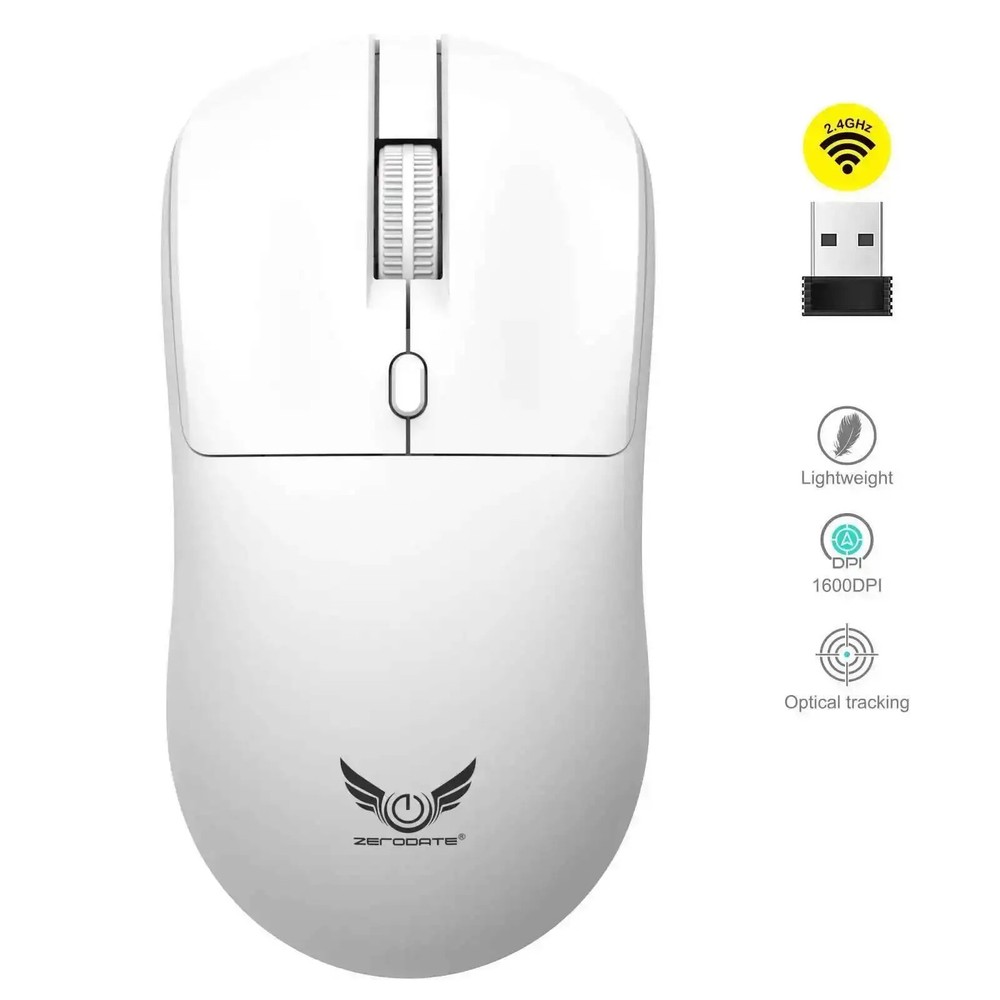 2.4G Wireless Adjustable Mouse Lightweight Silent Low Noise Plug and Play