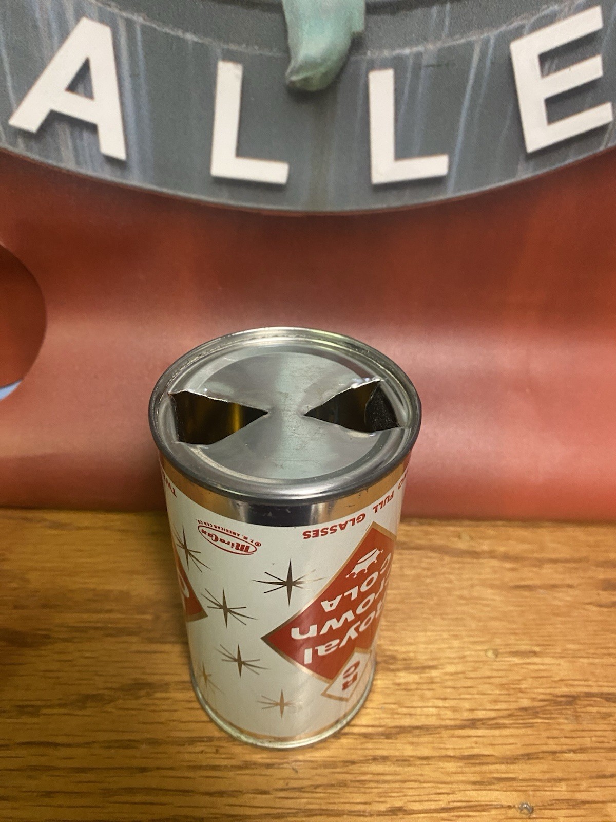 Royal Crown Flat Top Soda Can Rc Cola Old Vintage Columbus Ga