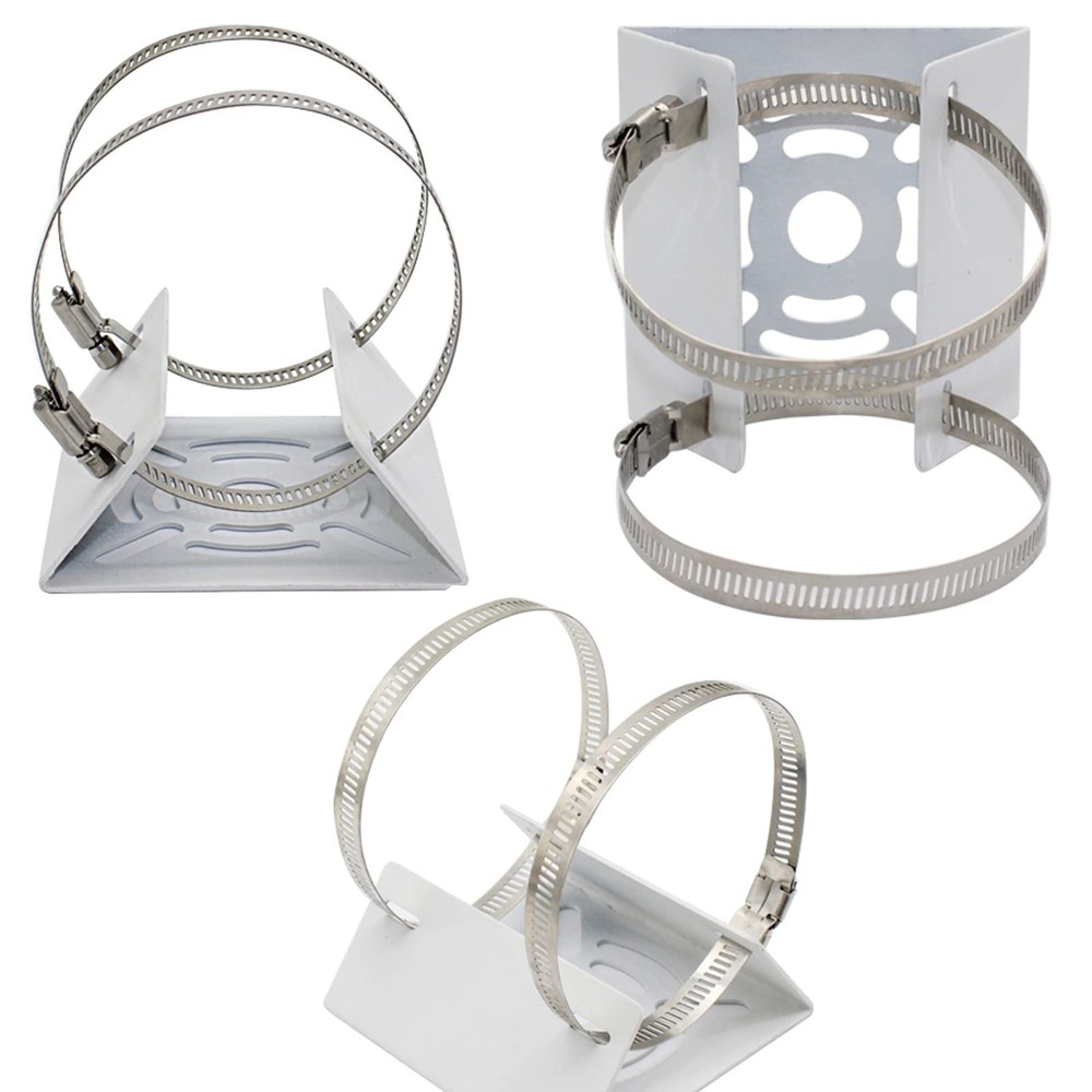 Lighfast Universal Wall Mounting Bracket with 2 Loops, Vertical 1 Pack, Ivory
