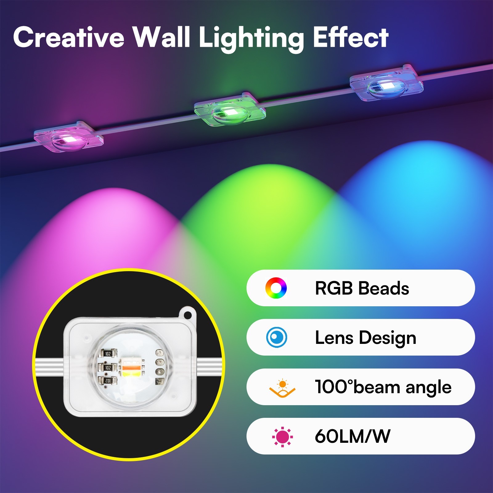 200Ft Permanent Outdoor Lights for House, App & Remote Control, RGB Smart Eaves