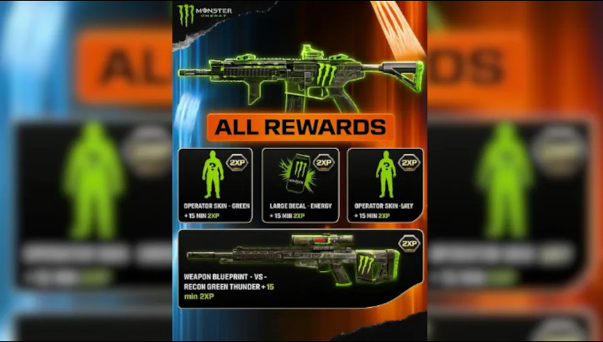 COD Black Ops 7 - Monster Energy Exclusive Full Set Ready To Use COD BO7 Digital