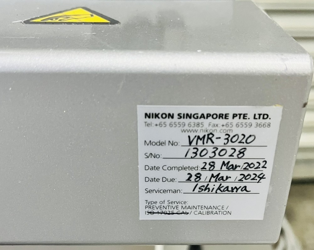 Nikon NEXIV VMR-3020 Video Measuring System