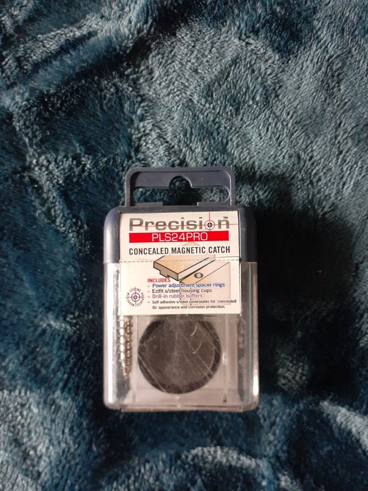 Precision Lock PLS-24 PRO Concealed Magnetic Catch, Silver - New