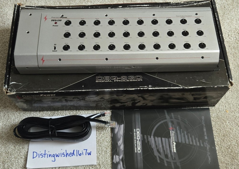 MINT OLD SCHOOL PRECISION POWER PPI DEQ-230 30-Band Equalizer