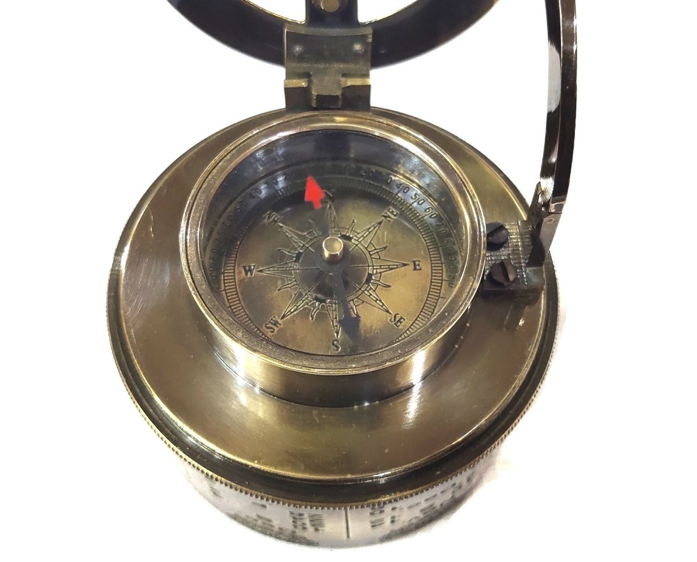 sundial compass solid brass sundial compass pocket transit compass maritime