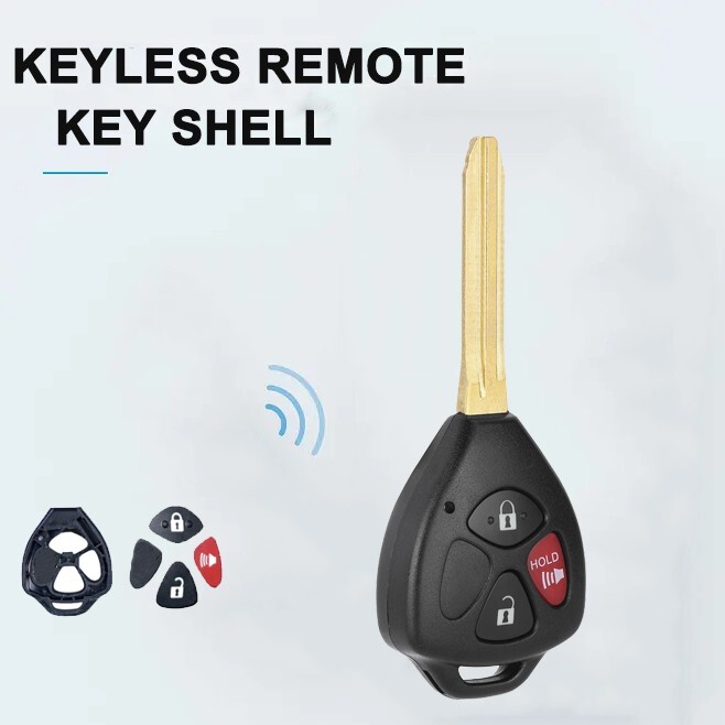 3 button New Replacement Remote Car Key Shell Case Fits For Toyota 4-Runner RAV4