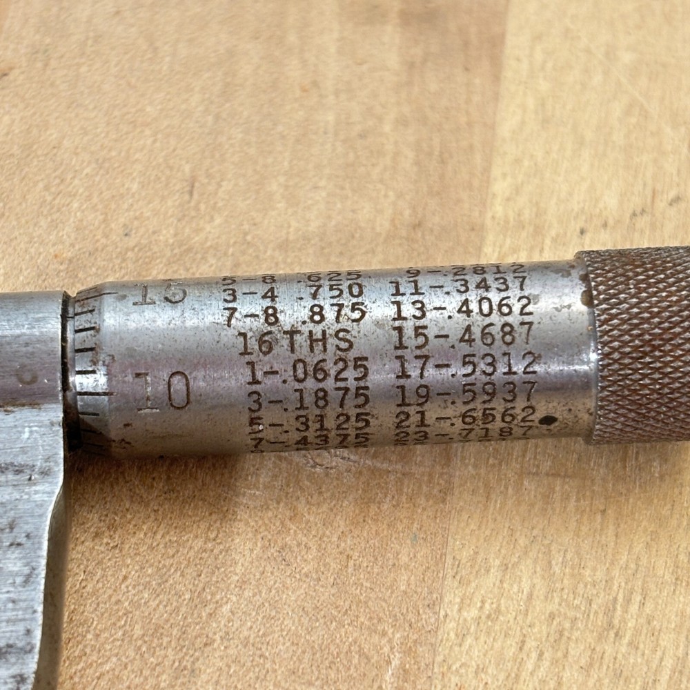 Micrometer Millers Falls, Owner's Name Engraved