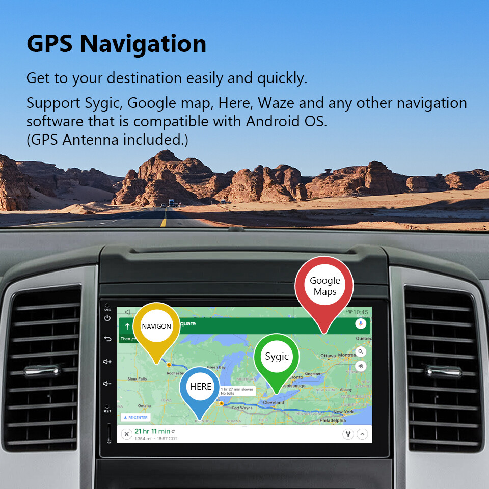 Eonon Q04SE 7" Car Stereo Radio Double 2 DIN 8-Core Android Auto 10 GPS CarPlay